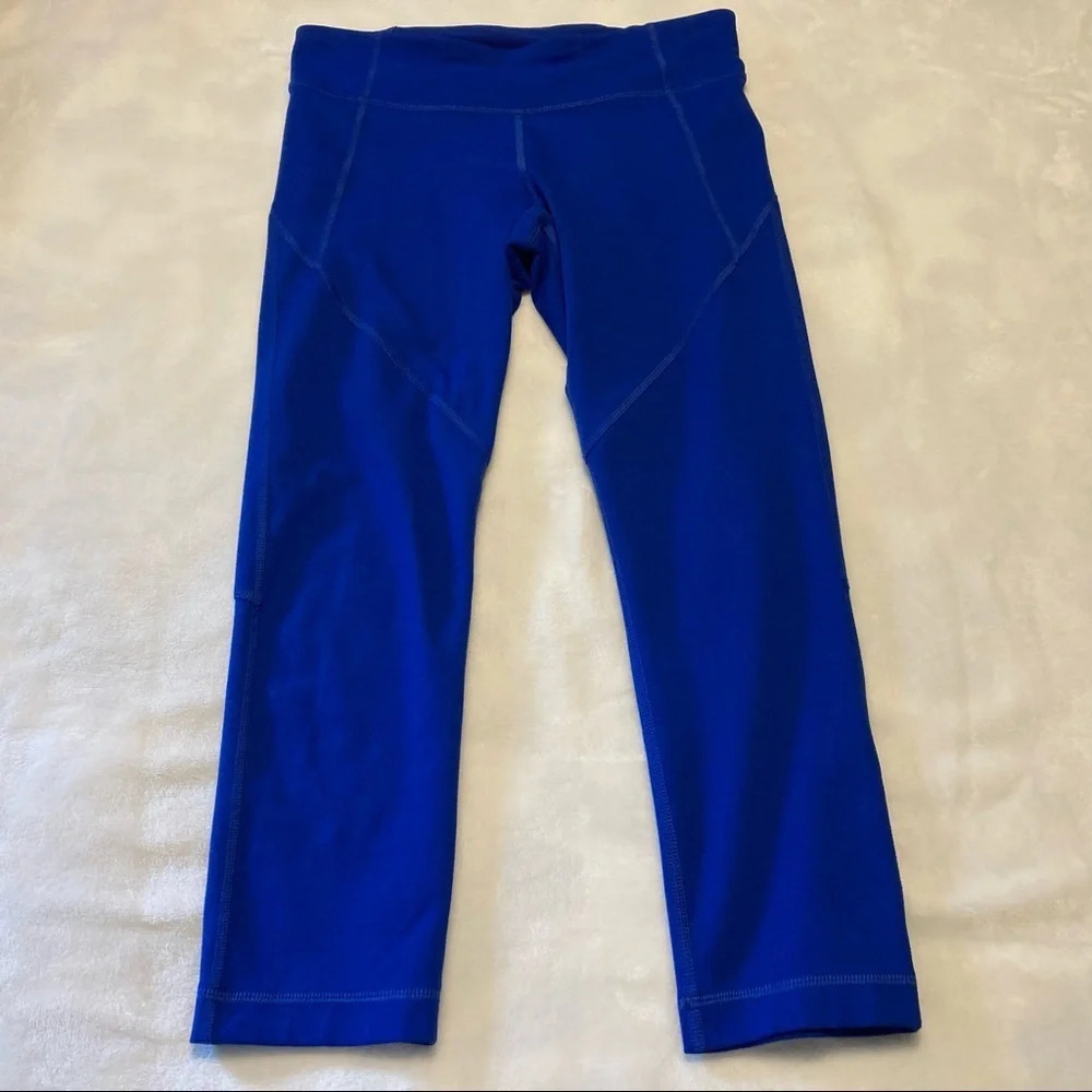 Under Armour Heat Gear Blue Capri Leggings S